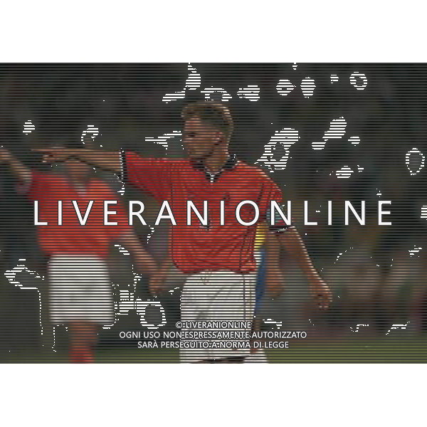 07/07/1998 -CAMPIONATO DEL MONDO FRANCIA 1998 PARTITA-BRASILE OLANDA NELLA FOTO FRANK DE BOER AG ALDO LIVERANI S A S