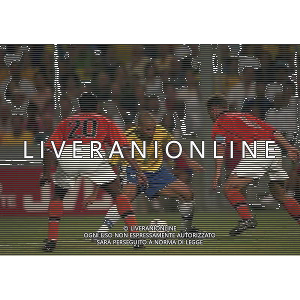 07/07/1998 -CAMPIONATO DEL MONDO FRANCIA 1998 PARTITA-BRASILE OLANDA NELLA FOTO RONALDO AG ALDO LIVERANI S A S