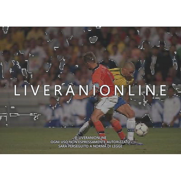 07/07/1998 -CAMPIONATO DEL MONDO FRANCIA 1998 PARTITA-BRASILE OLANDA NELLA FOTO RONALDO AG ALDO LIVERANI S A S