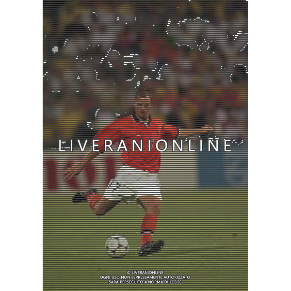 07/07/1998 -CAMPIONATO DEL MONDO FRANCIA 1998 PARTITA-BRASILE OLANDA NELLA FOTO RONALD DE BOER AG ALDO LIVERANI S A S