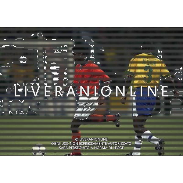 07/07/1998 -CAMPIONATO DEL MONDO FRANCIA 1998 PARTITA-BRASILE OLANDA NELLA FOTO PATRICK KLUIVERT AG ALDO LIVERANI S A S