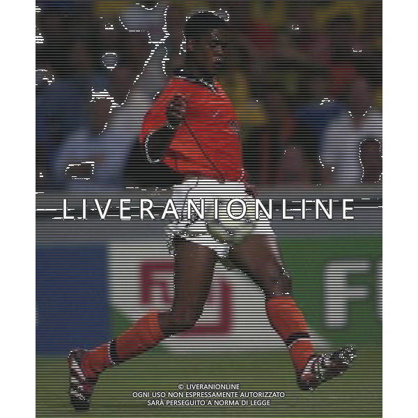 07/07/1998 -CAMPIONATO DEL MONDO FRANCIA 1998 PARTITA-BRASILE OLANDA NELLA FOTO PATRICK KLUIVERT AG ALDO LIVERANI S A S