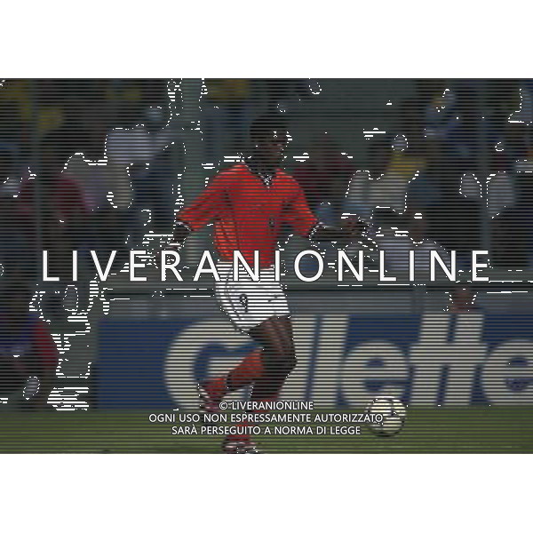 07/07/1998 -CAMPIONATO DEL MONDO FRANCIA 1998 PARTITA-BRASILE OLANDA NELLA FOTO PATRICK KLUIVERT AG ALDO LIVERANI S A S