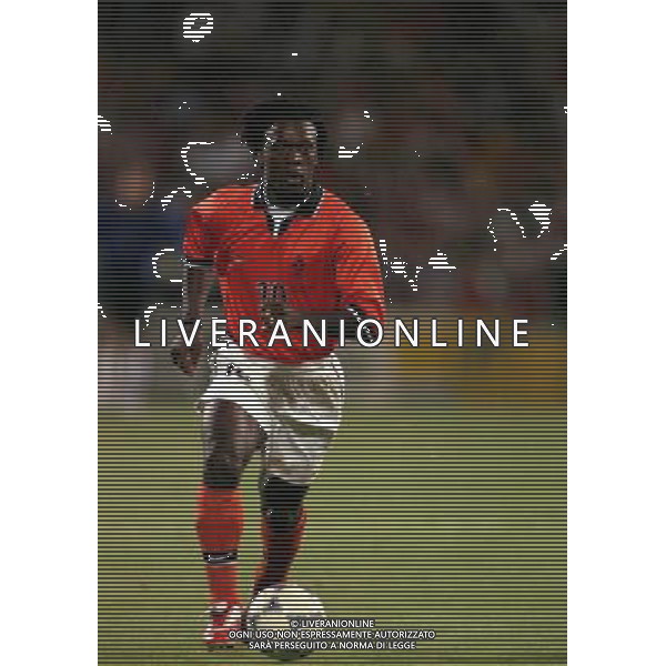 07/07/1998 -CAMPIONATO DEL MONDO FRANCIA 1998 PARTITA-BRASILE OLANDA NELLA FOTO CLARENCE SEEDORF AG ALDO LIVERANI S A S