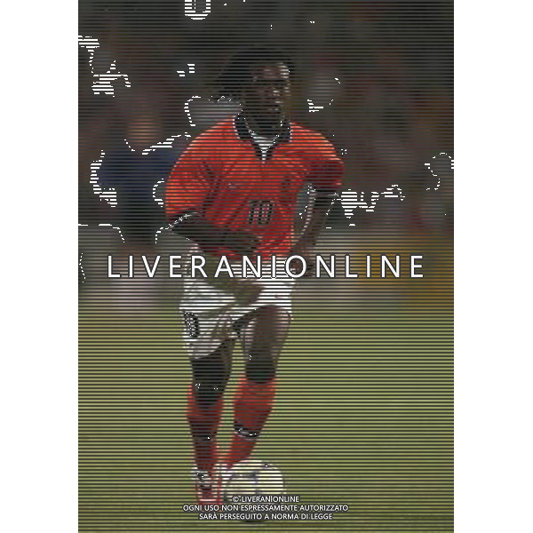 07/07/1998 -CAMPIONATO DEL MONDO FRANCIA 1998 PARTITA-BRASILE OLANDA NELLA FOTO CLARENCE SEEDORF AG ALDO LIVERANI S A S