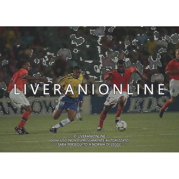 07 July 1998-Marseilles / Velodrome CAMPIONATO DEL MONDO FRANCIA 1998 BRASILE OLANDA NELLA FOTO ARON WINTER-DENILSON-EDGARD DAVIDS AG ALDO LIVERANI S A S