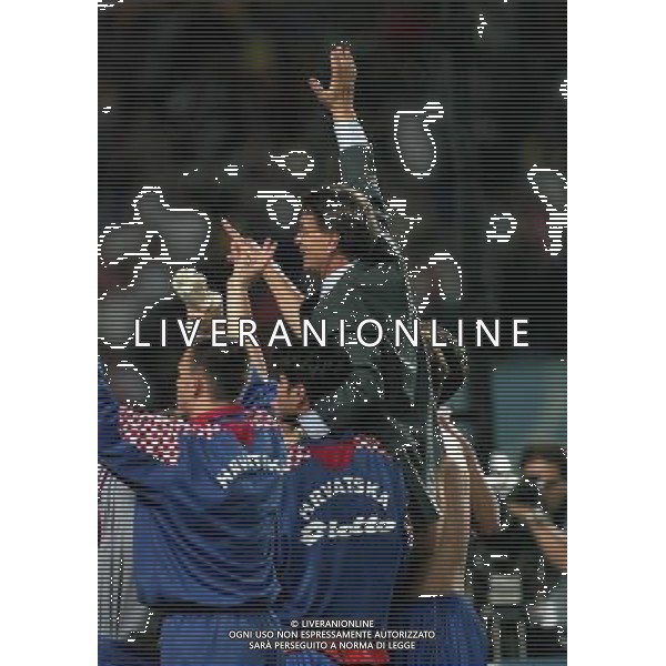 OLANDA-CROAZIA FINALE PRE IL3 POSTO CAMPIONATO DEL MONDO FRANCIA 1998 NEALLA FOTO PREMIAZIONE FORMAZIONE CROAZIA AG ALDO LIVERANI S A S