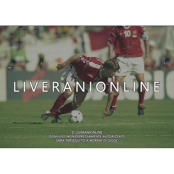SUD AFRICA DANIMARCA CAMPIONATO DEL MONDO FRANCIA 1998/Sudafrica ‡ Danimarca ‡ Coppa del Mondo 1998 - Girone C - 18.06.1998 - 17:30. Stadium Municipal NELLA FOTO BRIAN LAUDRUP AG ALDO LIVERANI S A S