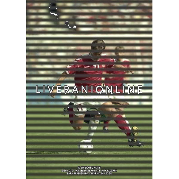 SUD AFRICA DANIMARCA CAMPIONATO DEL MONDO FRANCIA 1998/Sudafrica ‡ Danimarca ‡ Coppa del Mondo 1998 - Girone C - 18.06.1998 - 17:30. Stadium Municipal NELLA FOTO BRIAN LAUDRUP AG ALDO LIVERANI S A S