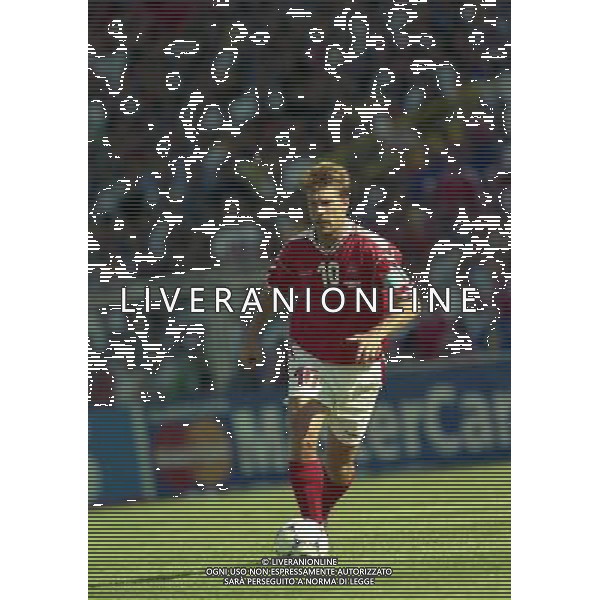 SUD AFRICA DANIMARCA CAMPIONATO DEL MONDO FRANCIA 1998/Sudafrica ‡ Danimarca ‡ Coppa del Mondo 1998 - Girone C - 18.06.1998 - 17:30. Stadium Municipal NELLA FOTO MICHAEL LAUDRUP AG ALDO LIVERANI S A S
