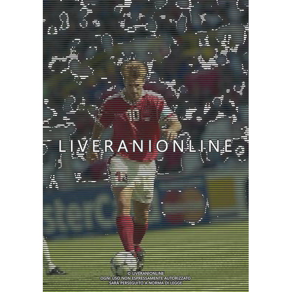 SUD AFRICA DANIMARCA CAMPIONATO DEL MONDO FRANCIA 1998/Sudafrica ‡ Danimarca ‡ Coppa del Mondo 1998 - Girone C - 18.06.1998 - 17:30. Stadium Municipal NELLA FOTO MICHAEL LAUDRUP AG ALDO LIVERANI S A S