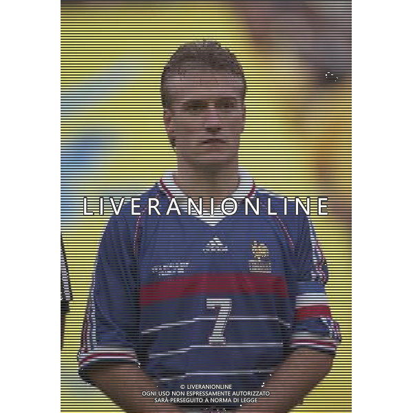 FRANCIA CROAZIA CAMPIONATO DEL MONDO FRANCIA 98 NELLA FOTO DIDIER DESCHAMPS AG ALDO LIVERANI S A S