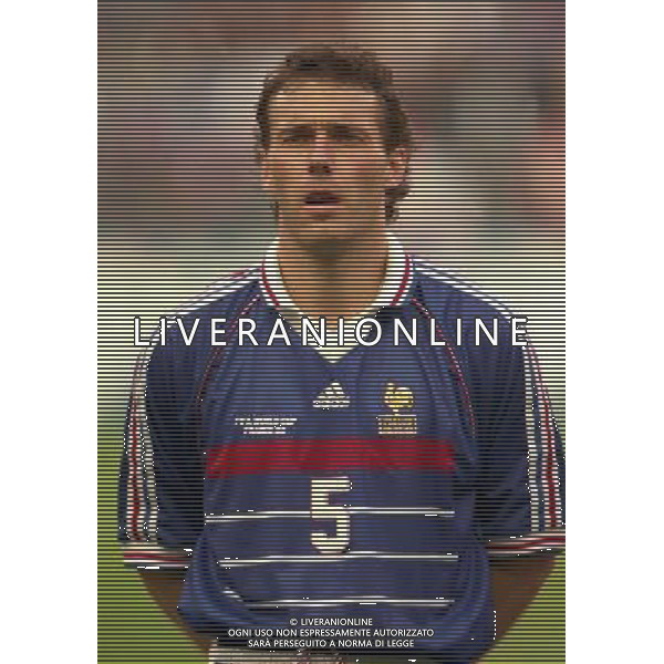 FRANCIA CROAZIA CAMPIONATO DEL MONDO FRANCIA 98 NELLA FOTO LAURENT BLANC AG ALDO LIVERANI S A S