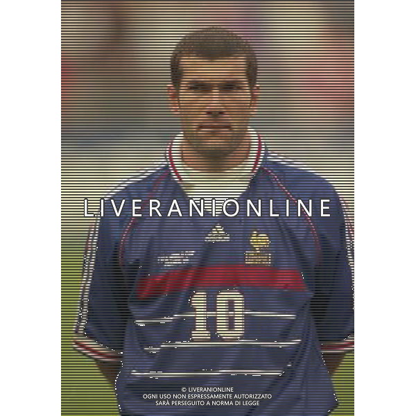 FRANCIA CROAZIA CAMPIONATO DEL MONDO FRANCIA 98 NELLA FOTO ZINEDINE ZIDANE AG ALDO LIVERANI S A S