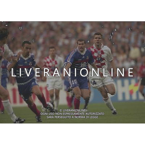 FRANCIA CROAZIA CAMPIONATO DEL MONDO FRANCIA 98 NELLA FOTO ZINEDINE ZIDANE AG ALDO LIVERANI S A S