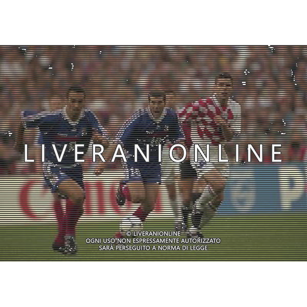 FRANCIA CROAZIA CAMPIONATO DEL MONDO FRANCIA 98 NELLA FOTO ZINEDINE ZIDANE AG ALDO LIVERANI S A S
