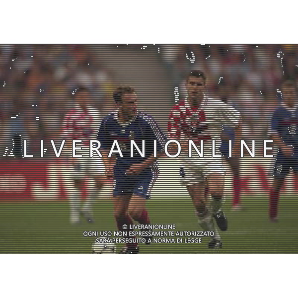 FRANCIA CROAZIA CAMPIONATO DEL MONDO FRANCIA 98 NELLA FOTO GUIVARC\'H STEPHANE AG ALDO LIVERANI S A S