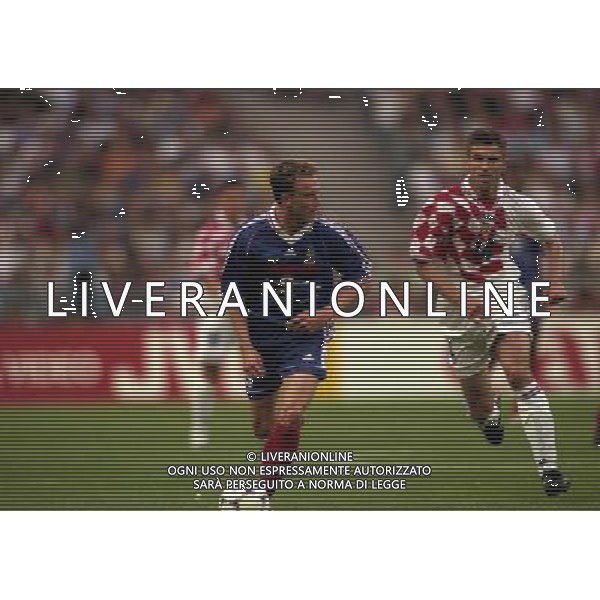 FRANCIA CROAZIA CAMPIONATO DEL MONDO FRANCIA 98 NELLA FOTO GUIVARC\'H STEPHANE AG ALDO LIVERANI S A S