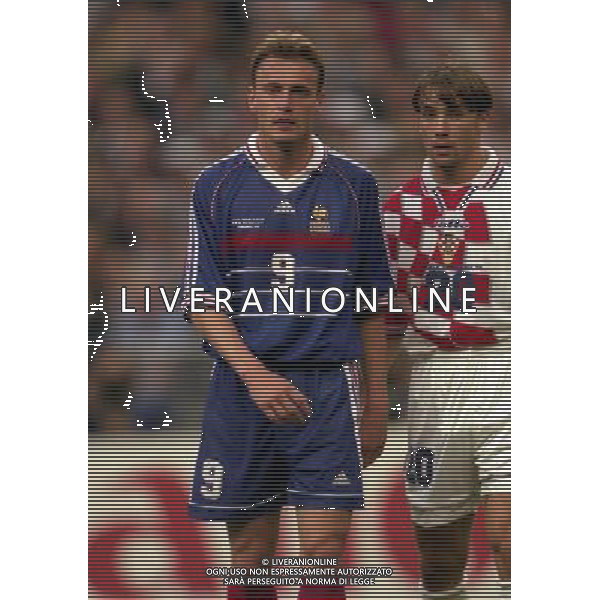 FRANCIA CROAZIA CAMPIONATO DEL MONDO FRANCIA 98 NELLA FOTO GUIVARC\'H STEPHANE AG ALDO LIVERANI S A S
