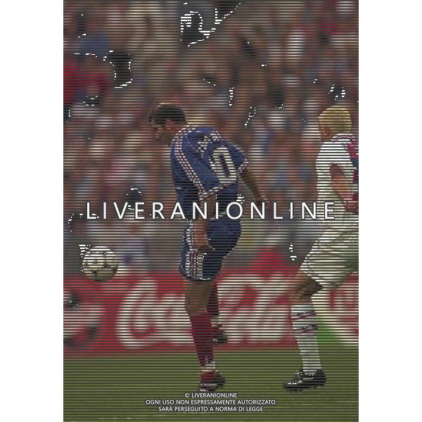 FRANCIA CROAZIA CAMPIONATO DEL MONDO FRANCIA 98 NELLA FOTO ZINEDINE ZIDANE AG ALDO LIVERANI S A S