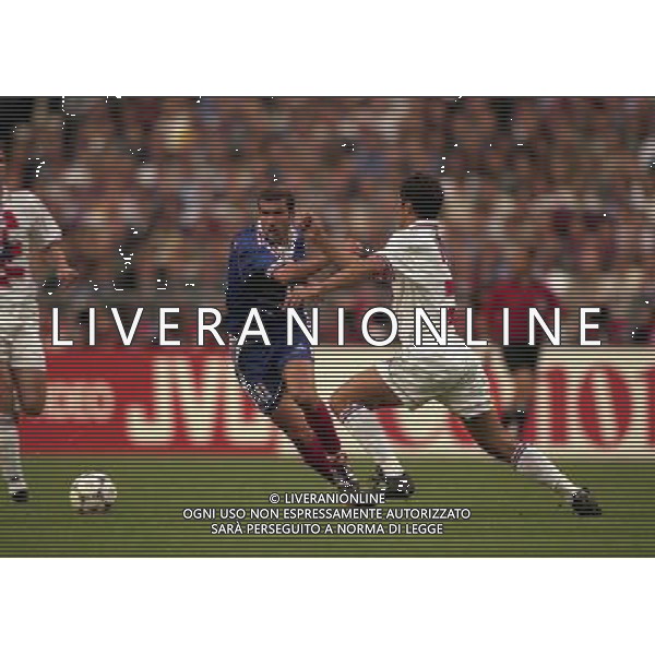 FRANCIA CROAZIA CAMPIONATO DEL MONDO FRANCIA 98 NELLA FOTO ZINEDINE ZIDANE AG ALDO LIVERANI S A S