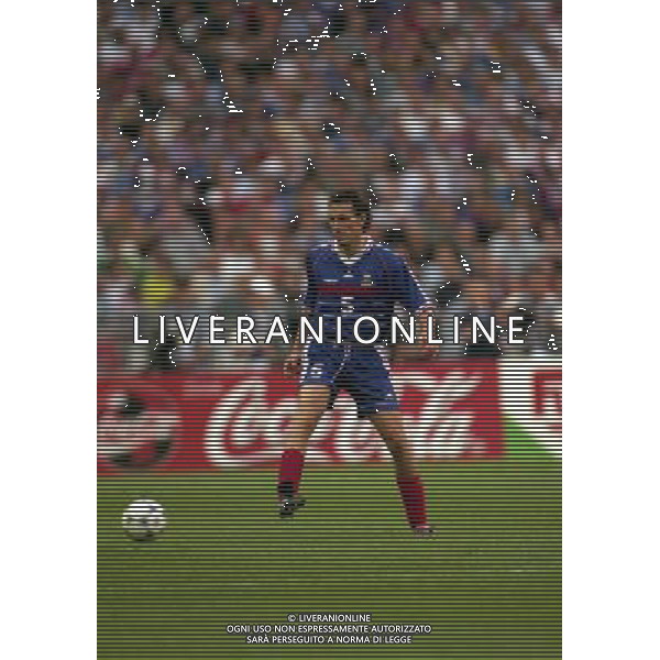 FRANCIA CROAZIA CAMPIONATO DEL MONDO FRANCIA 98 NELLA FOTO LAURENT BLANC AG ALDO LIVERANI S A S