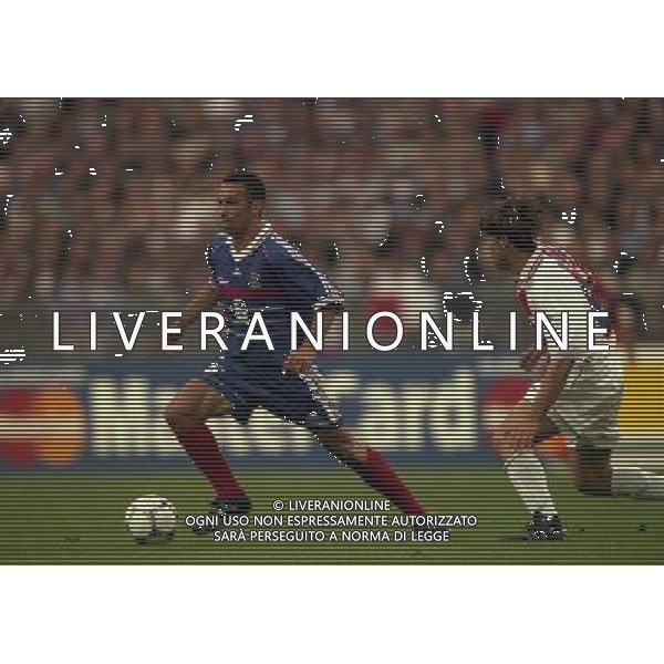 FRANCIA CROAZIA CAMPIONATO DEL MONDO FRANCIA 98 NELLA FOTO YOURI DJORKAEFF AG ALDO LIVERANI S A S