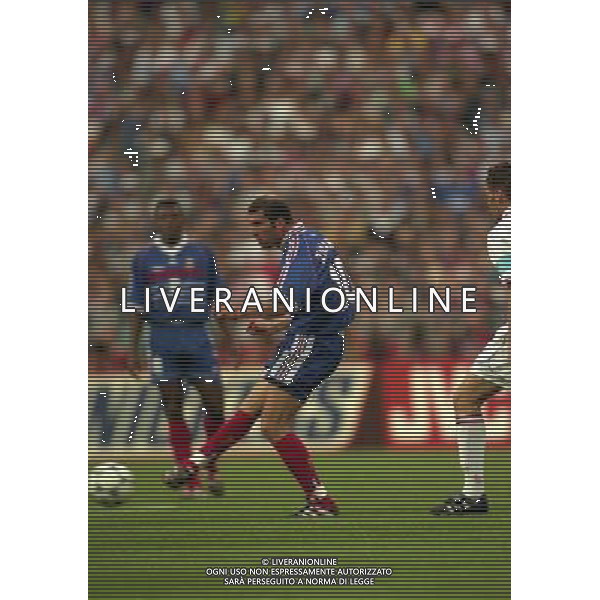 FRANCIA CROAZIA CAMPIONATO DEL MONDO FRANCIA 98 NELLA FOTO ZINEDINE ZIDANE AG ALDO LIVERANI S A S