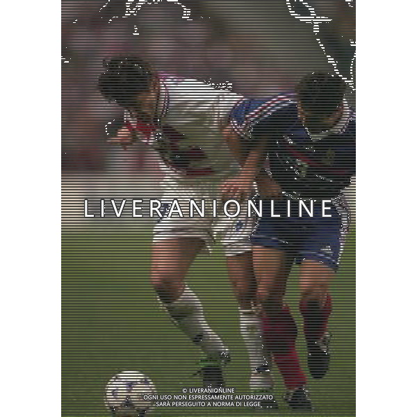 FRANCIA CROAZIA CAMPIONATO DEL MONDO FRANCIA 98 NELLA FOTO DAVOR SUKER-BIXENTE LIZARAZU AG ALDO LIVERANI S A S