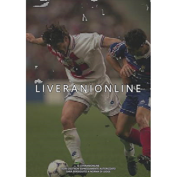 FRANCIA CROAZIA CAMPIONATO DEL MONDO FRANCIA 98 NELLA FOTO DAVOR SUKER AG ALDO LIVERANI S A S