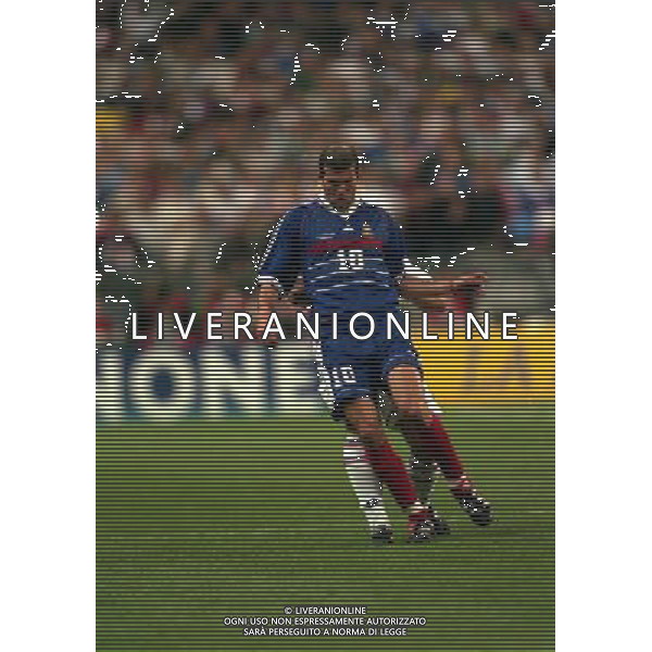 FRANCIA CROAZIA CAMPIONATO DEL MONDO FRANCIA 98 NELLA FOTO ZINEDINE ZIDANE AG ALDO LIVERANI S A S