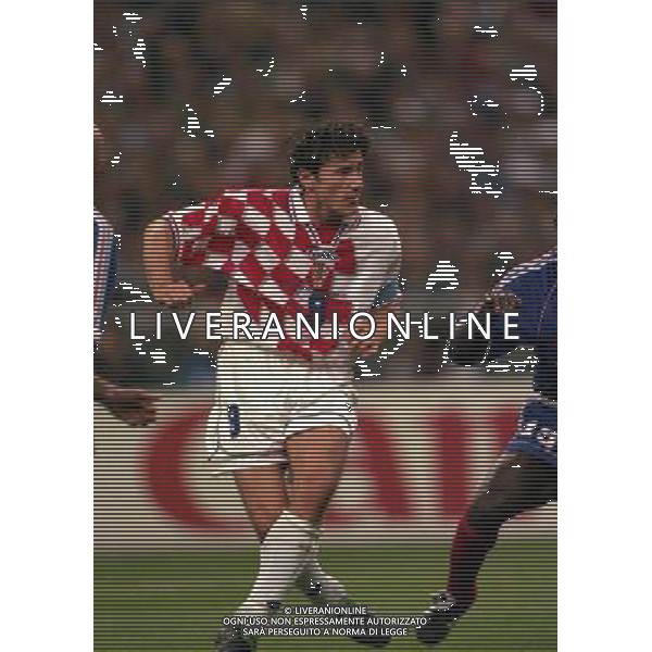 FRANCIA CROAZIA CAMPIONATO DEL MONDO FRANCIA 98 NELLA FOTO DAVOR SUKER AG ALDO LIVERANI S A S