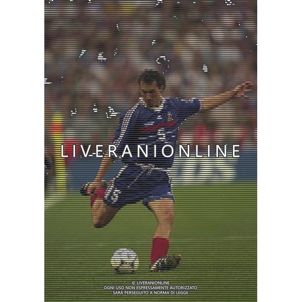 FRANCIA CROAZIA CAMPIONATO DEL MONDO FRANCIA 98 NELLA FOTO LAURENT BLANC AG ALDO LIVERANI S A S