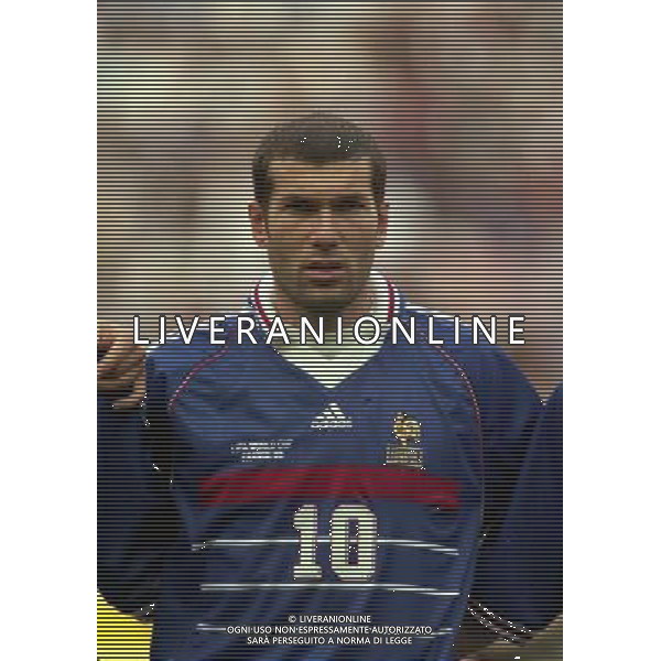08/07/1998 CAMPIONATO DEL MNDO FRANCIA 98 STADIO SAINT DENIS NELLA FOTO Zinedine ZIDANE AG ALDO LIVERANI S A S