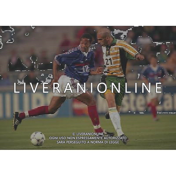 FRANCIA SUD AFRICA CAMPIONATO DEL MONDO FRANCIA 1998 12/06/1998 NELLA FOTO THIERRY HENRY-PIERRE ISSA AG ALDO LIVERANI S A S