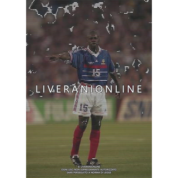 FRANCIA SUD AFRICA CAMPIONATO DEL MONDO FRANCIA 1998 12/06/1998 NELLA FOTO LILIAN THURAM AG ALDO LIVERANI S A S
