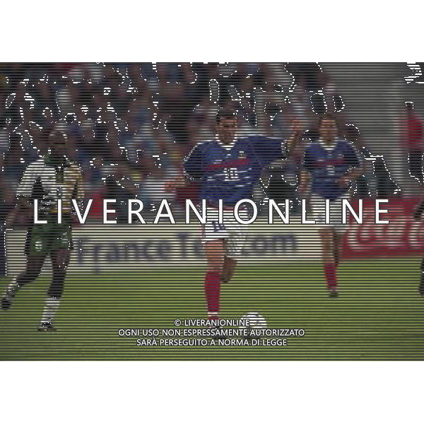 FRANCIA SUD AFRICA CAMPIONATO DEL MONDO FRANCIA 1998 12/06/1998 NELLA FOTO ZINEDINE ZIDANE AG ALDO LIVERANI S A S