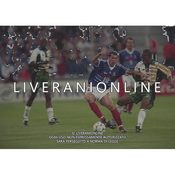 FRANCIA SUD AFRICA CAMPIONATO DEL MONDO FRANCIA 1998 12/06/1998 NELLA FOTO Quinton Fortune-ZINEDINE ZIDANE AG ALDO LIVERANI S A S