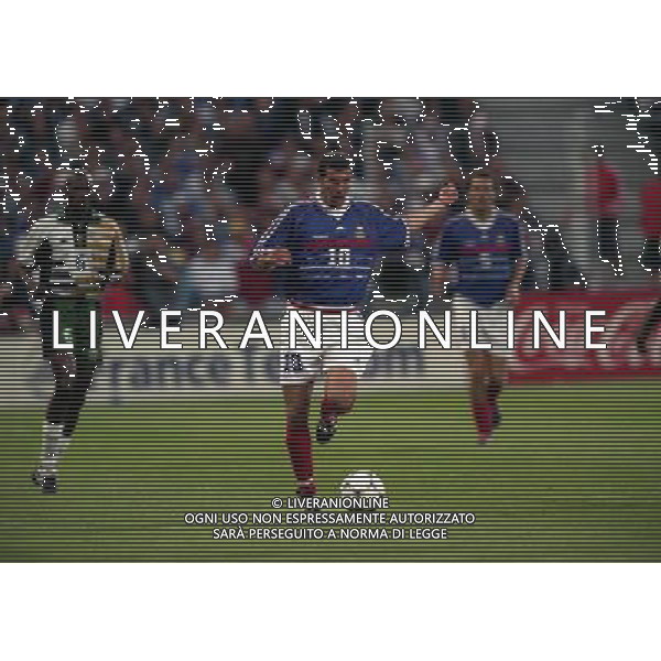 FRANCIA SUD AFRICA CAMPIONATO DEL MONDO FRANCIA 1998 12/06/1998 NELLA FOTO ZINEDINE ZIDANE AG ALDO LIVERANI S A S