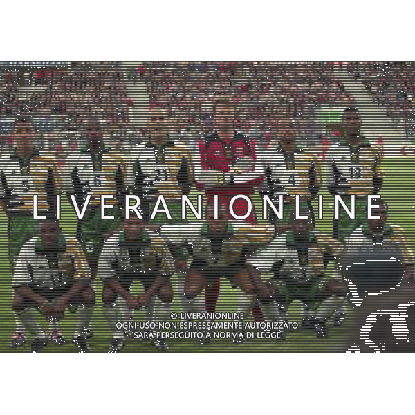 FRANCIA SUD AFRICA CAMPIONATO DEL MONDO FRANCIA 1998 12/06/1998 NELLA FOTO FORMAZIONE SUD AFRICA AG ALDO LIVERANI S A S