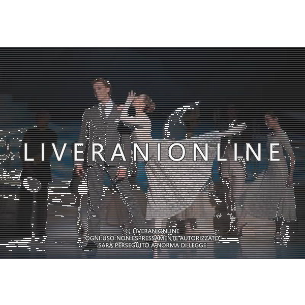 (130620) -- MELBOURNE (AUSTRALIA), June 20, 2013 () -- Dancers from the Australian Ballet perform during a dress rehearsal of Graeme Murphy\'s modern interpretation of \'Swan Lake\' at the Arts Center in Melbourne, Australia, on June 20, 2013. The show, inspired by the love triangle among Princess Diana, Prince Charles and Camilla, will be staged from June 21, 2013. (/Bai Xue) (lr) ©Photoshot/AGENZIA ALDO LIVERANI SAS-ITALY ONLY - EDITORIAL USE ONLY