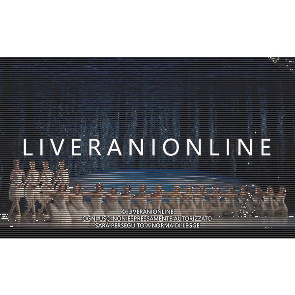 (130620) -- MELBOURNE (AUSTRALIA), June 20, 2013 () -- Dancers from the Australian Ballet perform during a dress rehearsal of Graeme Murphy\'s modern interpretation of \'Swan Lake\' at the Arts Center in Melbourne, Australia, on June 20, 2013. The show, inspired by the love triangle among Princess Diana, Prince Charles and Camilla, will be staged from June 21, 2013. (/Bai Xue) (lr) ©Photoshot/AGENZIA ALDO LIVERANI SAS-ITALY ONLY - EDITORIAL USE ONLY