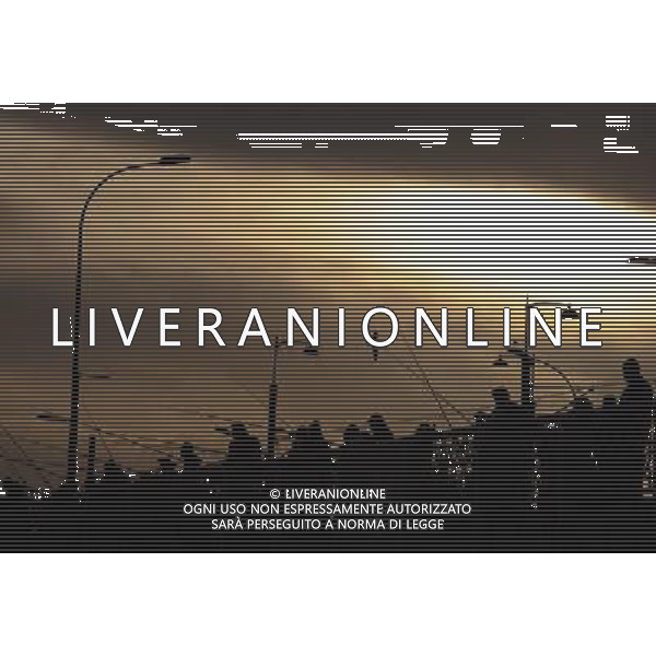 (130619) -- ISTANBUL, June 19, 2013 () -- Photo taken on January 17, 2013 shows shows citizens fishing on the Galata Bridge near the Historic Areas of Istanbul. Istanbul served as the capital of the Roman Empire, the Byzantine Empire, the Latin Empire, the Ottoman Empire and former capital of the Republic of Turkey. The Historic Areas of Istanbul were added to the UNESCO World Heritage List in 1985. (/Ma Yan) (bxq) ©Photoshot/AGENZIA ALDO LIVERANI SAS-ITALY ONLY - EDITORIAL USE ONLY