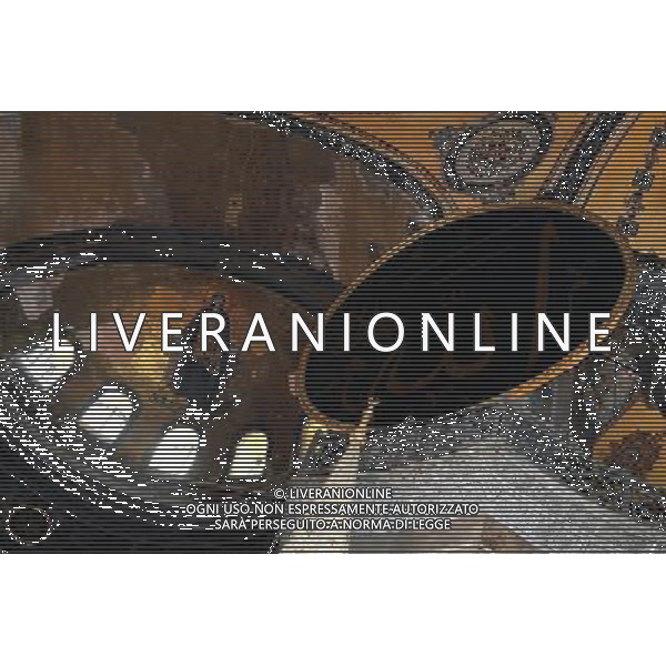 (130619) -- ISTANBUL, June 19, 2013 () -- Photo taken on March 30, 2013 shows the vault of Hagia Sophia Museum in the Historic Areas of Istanbul. Istanbul served as the capital of the Roman Empire, the Byzantine Empire, the Latin Empire, the Ottoman Empire and former capital of the Republic of Turkey. The Historic Areas of Istanbul were added to the UNESCO World Heritage List in 1985. (/Ma Yan) (bxq) ©Photoshot/AGENZIA ALDO LIVERANI SAS-ITALY ONLY - EDITORIAL USE ONLY