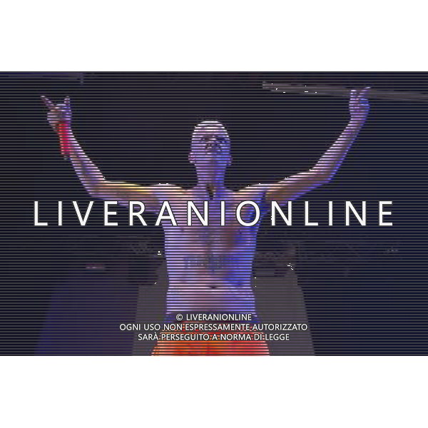 Ninja (Watkin Jones) of South African rap rave group Die Antwoord performs live at Manchester Ritz, Manchester, England, 21st June 2013. ©Photoshot/AGENZIA ALDO LIVERANI SAS-ITALY ONLY - EDITORIAL USE ONLY