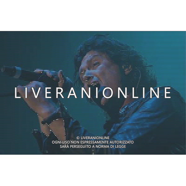 (130623) -- MEXICO CITY, June 23, 2013 () -- Saul Hernandez of Caifanes band, sings a song during a concert at Palacio de los Deportes, in Mexico City, capital of Mexico, on June 22, 2013. (/Alejandro Ayala)(bxq) ©PHOTOSHOT/AGENZIA ALDO LIVERANI SAS - ITALY ONLY - EDITORIAL USE ONLY