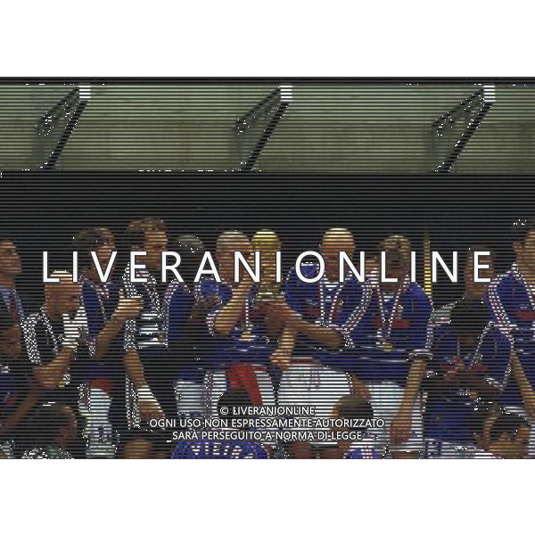 12/07/1998 CAMPIONATO DEL MONDO FRANCIA 98 STADIO SAINT DENIS NELLA FOTO FRANCIA CAMPIONE DEL MONDO AG ALDO LIVERANI S A S