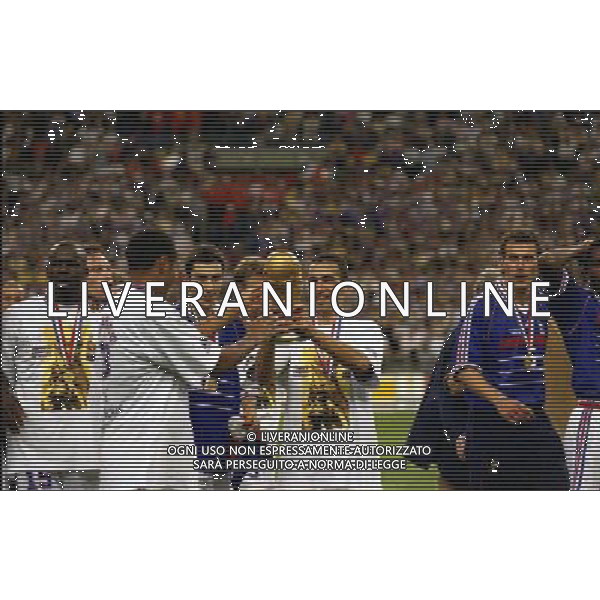 12/07/1998 CAMPIONATO DEL MONDO FRANCIA 98 STADIO SAINT DENIS NELLA FOTO FRANCIA CAMPIONE DEL MONDO AG ALDO LIVERANI S A S