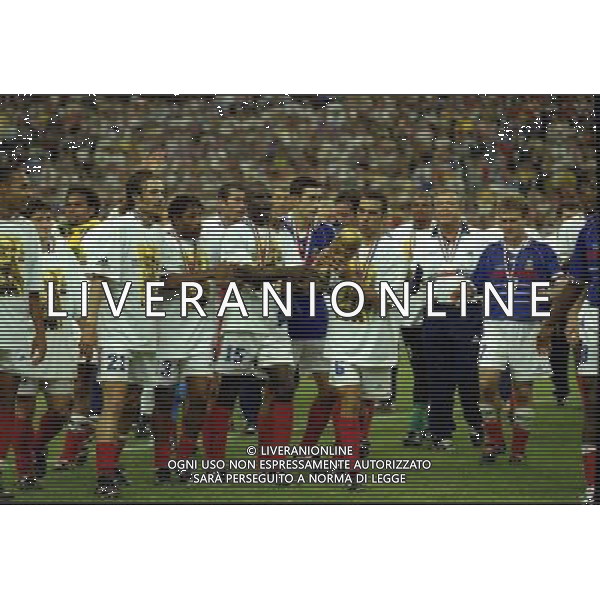 12/07/1998 CAMPIONATO DEL MONDO FRANCIA 98 STADIO SAINT DENIS NELLA FOTO FRANCIA CAMPIONE DEL MONDO AG ALDO LIVERANI S A S