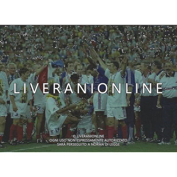 12/07/1998 CAMPIONATO DEL MONDO FRANCIA 98 STADIO SAINT DENIS NELLA FOTO FRANCIA CAMPIONE DEL MONDO AG ALDO LIVERANI S A S